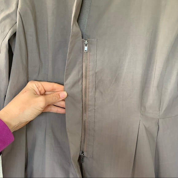 Eileen Fisher Ramie Silk Zip Up Jacket Blazer - Picture 7 of 10